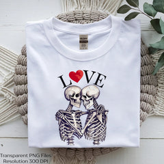 Skeleton Love Couple Romantic Valentine Clipart Bundle - CraftNest - Digital Crafting and Art