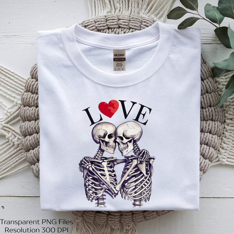 Skeleton Love Couple Romantic Valentine Clipart Bundle - CraftNest - Digital Crafting and Art