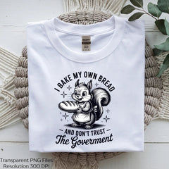 Funny Baking Squirrel Shirt Clipart Bundle - CraftNest - Digital Crafting and Art