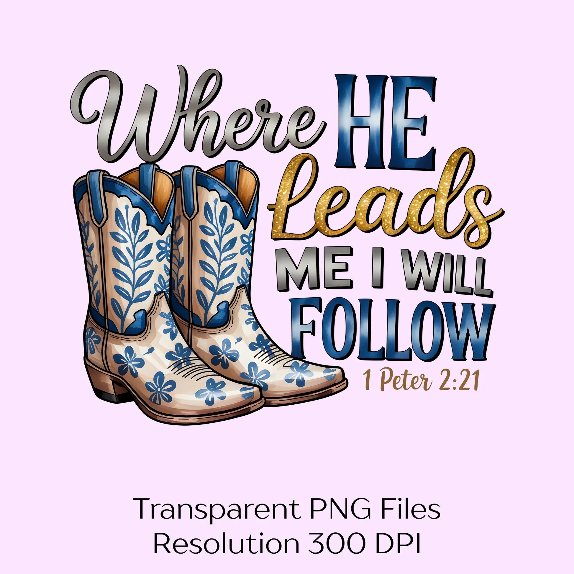 Where He Leads Me Clipart Bundle - CraftNest - Digital Crafting and Art