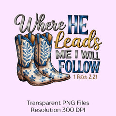 Where He Leads Me Clipart Bundle - CraftNest - Digital Crafting and Art