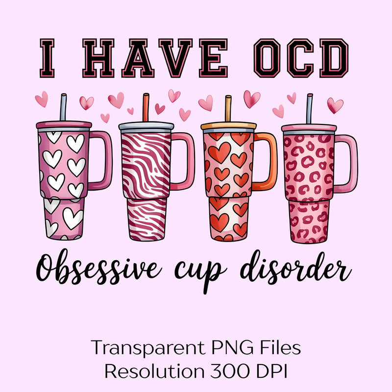 Valentine's Day Obsessive Cup Clipart Bundle - CraftNest - Digital Crafting and Art