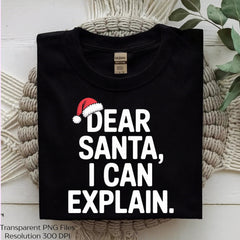 Dear Santa Can Explain Shirt Clipart Bundle - CraftNest - Digital Crafting and Art