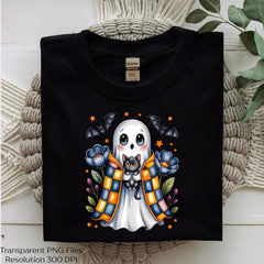 Halloween Ghost Black Cat Patchwork SVG Bundle - CraftNest - Digital Crafting and Art