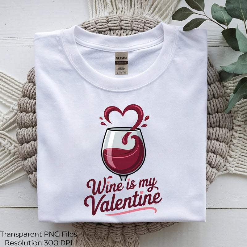 Wine Is My Valentine Lover Clipart Bundle - CraftNest - Digital Crafting and Art
