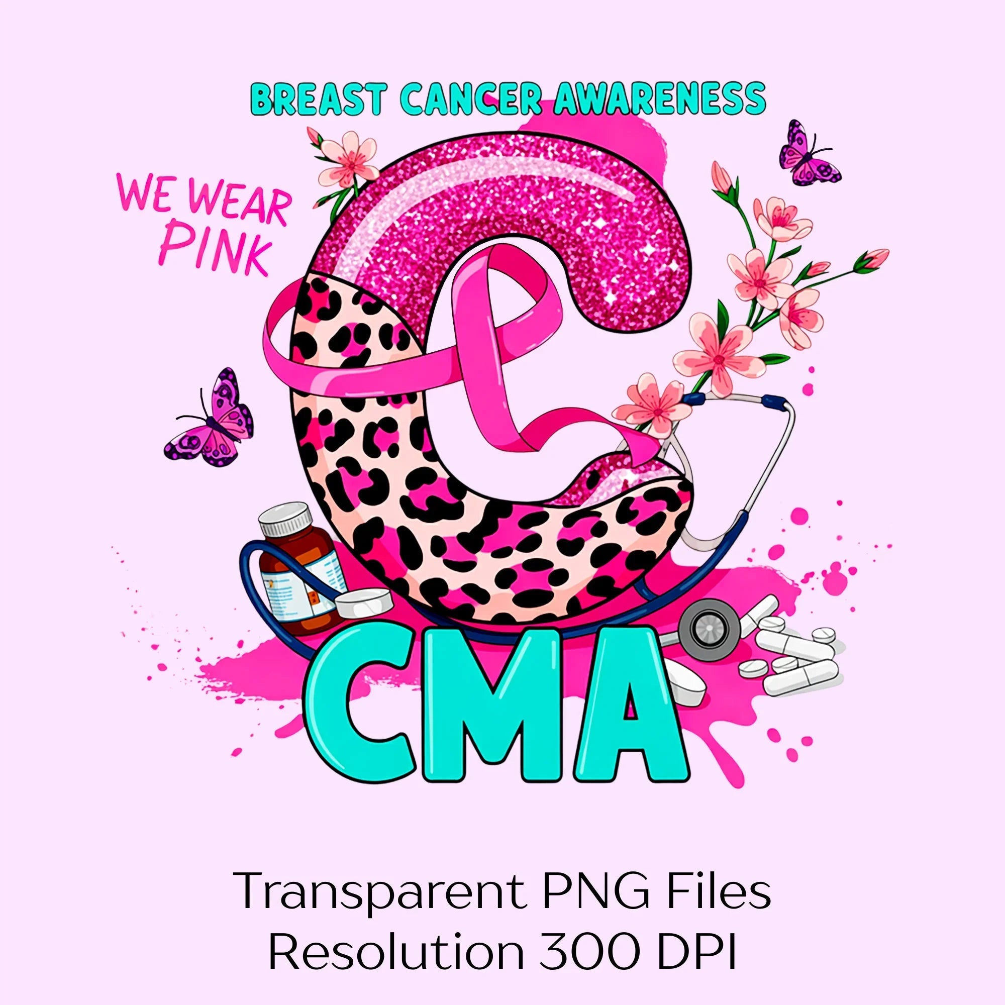 Breast Cancer Awareness Clipart Bundle - CraftNest - Digital Crafting and Art