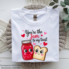 You're the Jam to My Toast Food Pun SVG Bundle - CraftNest - Digital Crafting and Art