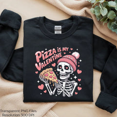 Pizza Is My Valentine Funny Skeleton SVG Bundle - CraftNest - Digital Crafting and Art