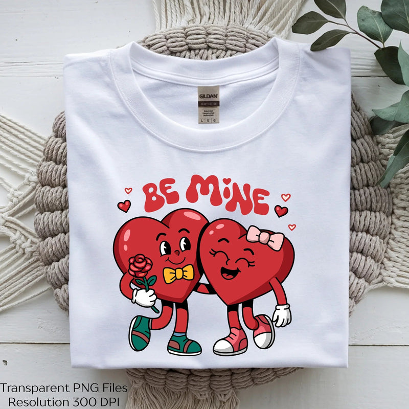 Be Mine Kawaii Valentine T-Shirt Clipart Bundle - CraftNest - Digital Crafting and Art