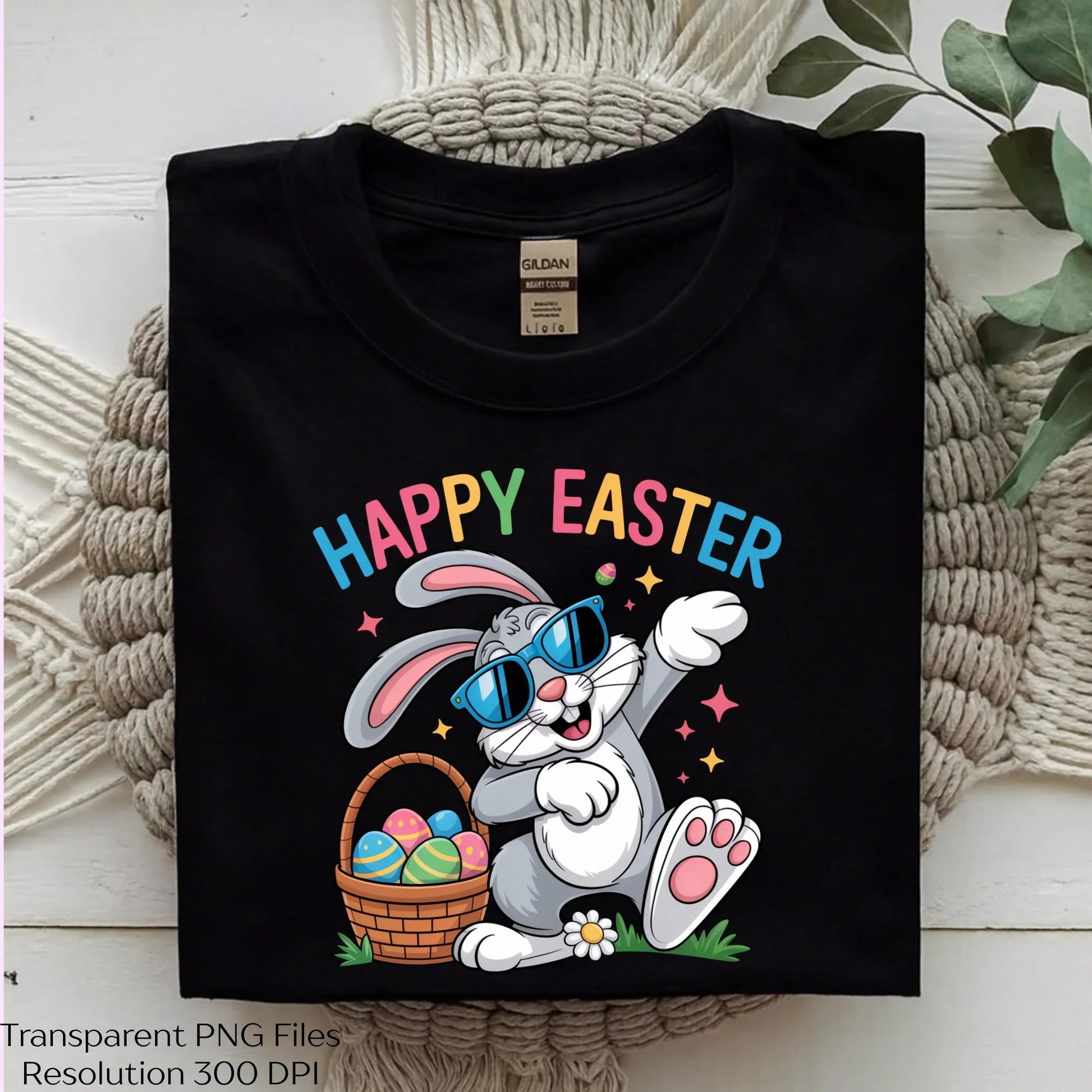 Happy Easter Cool Bunny Shirt Clipart Bundle - CraftNest - Digital Crafting and Art