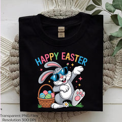 Happy Easter Cool Bunny Shirt Clipart Bundle - CraftNest - Digital Crafting and Art