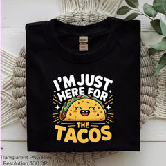 Just Here For The Tacos Shirt Clipart Bundle - CraftNest - Digital Crafting and Art