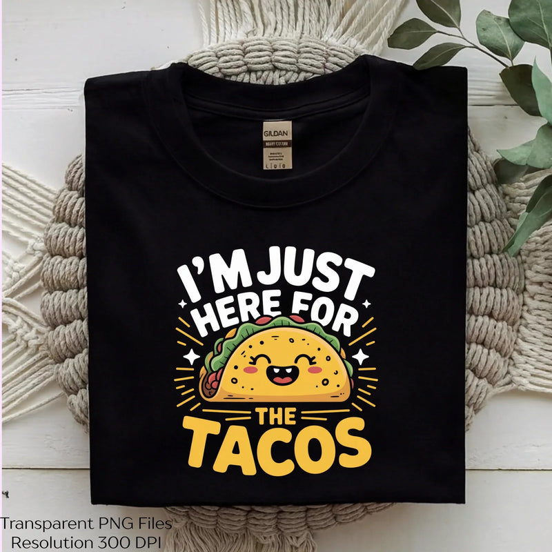 Just Here For The Tacos Shirt Clipart Bundle - CraftNest - Digital Crafting and Art