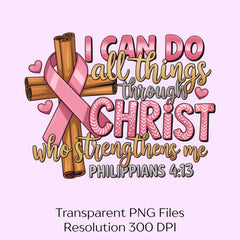 Empowering Christian Clipart Bundle: I Can Do All Things Through Christ - CraftNest - Digital Crafting and Art