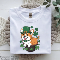 Lucky Corgi St Patrick's Day Cute Clipart Bundle - CraftNest - Digital Crafting and Art