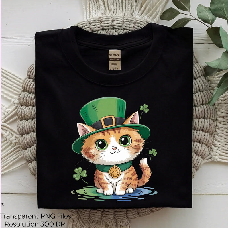 St Patrick's Day Cat Clipart Bundle - CraftNest - Digital Crafting and Art