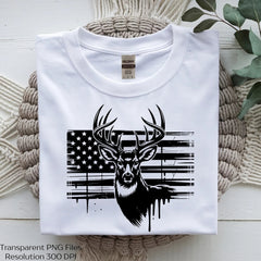 Deer Hunting American Flag Clipart Bundle - CraftNest - Digital Crafting and Art