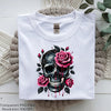 Cracked Skull with Pink Roses Gothic Clipart Bundle