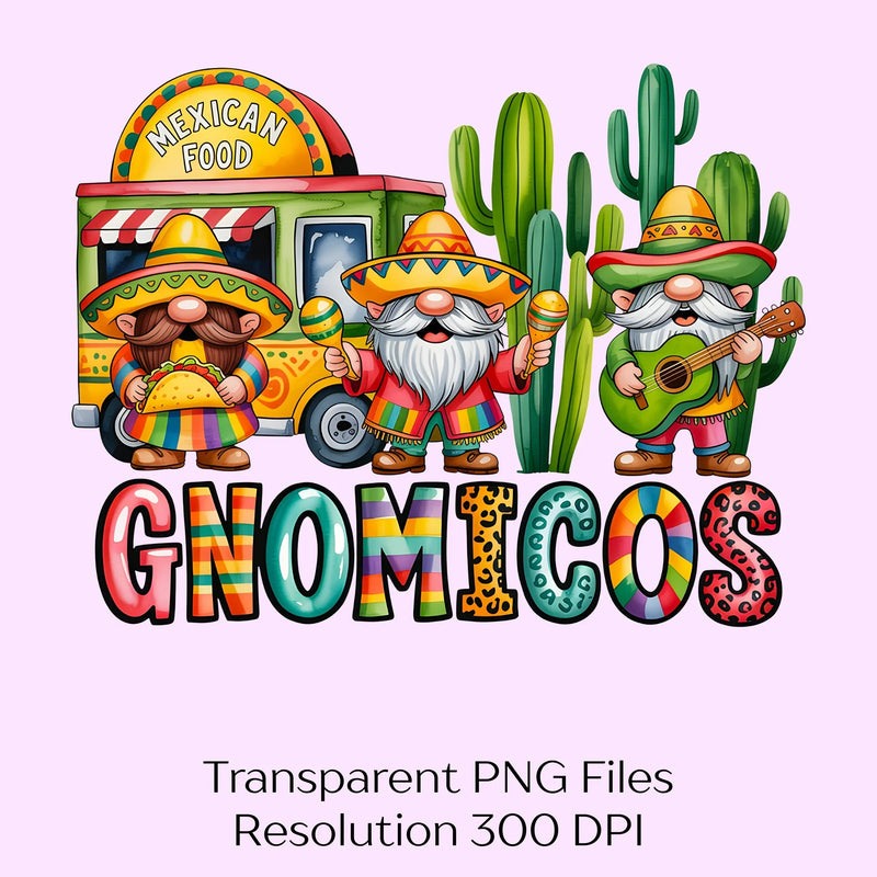 Mexico Gnomigos Clipart Bundle - CraftNest - Digital Crafting and Art