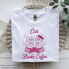 Cute Cats Reading Clipart Bundle: Books & Coffee