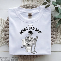 Skeleton on Toilet Clipart Bundle: Dad Humor Collection - CraftNest - Digital Crafting and Art