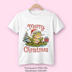Merry Christmas Festive Frog with Lights Clipart Bundle - CraftNest - Digital Crafting and Art