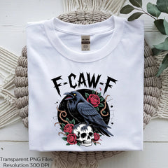 Caw Gothic Raven Shirt Clipart Bundle - CraftNest - Digital Crafting and Art