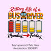 Bus Driver Battery Life Clipart Bundle