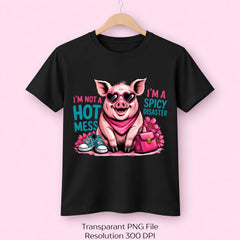 Valentine's Day Shirt Clipart Bundle: I'm Not a Hot Mess Disaster - CraftNest - Digital Crafting and Art