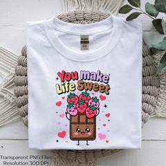 Kawaii Chocolate and Strawberry Pun SVG Bundle - CraftNest - Digital Crafting and Art
