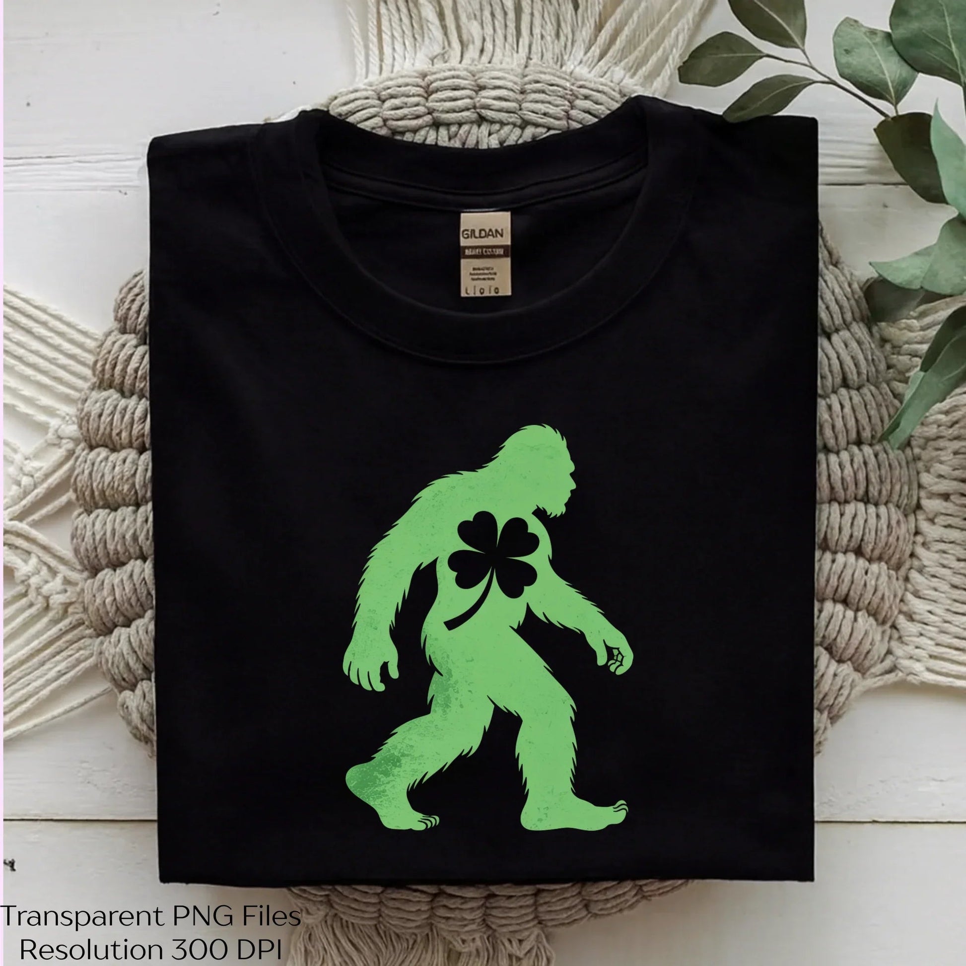 Green Sasquatch St Patrick's Bigfoot Clipart Bundle - CraftNest - Digital Crafting and Art