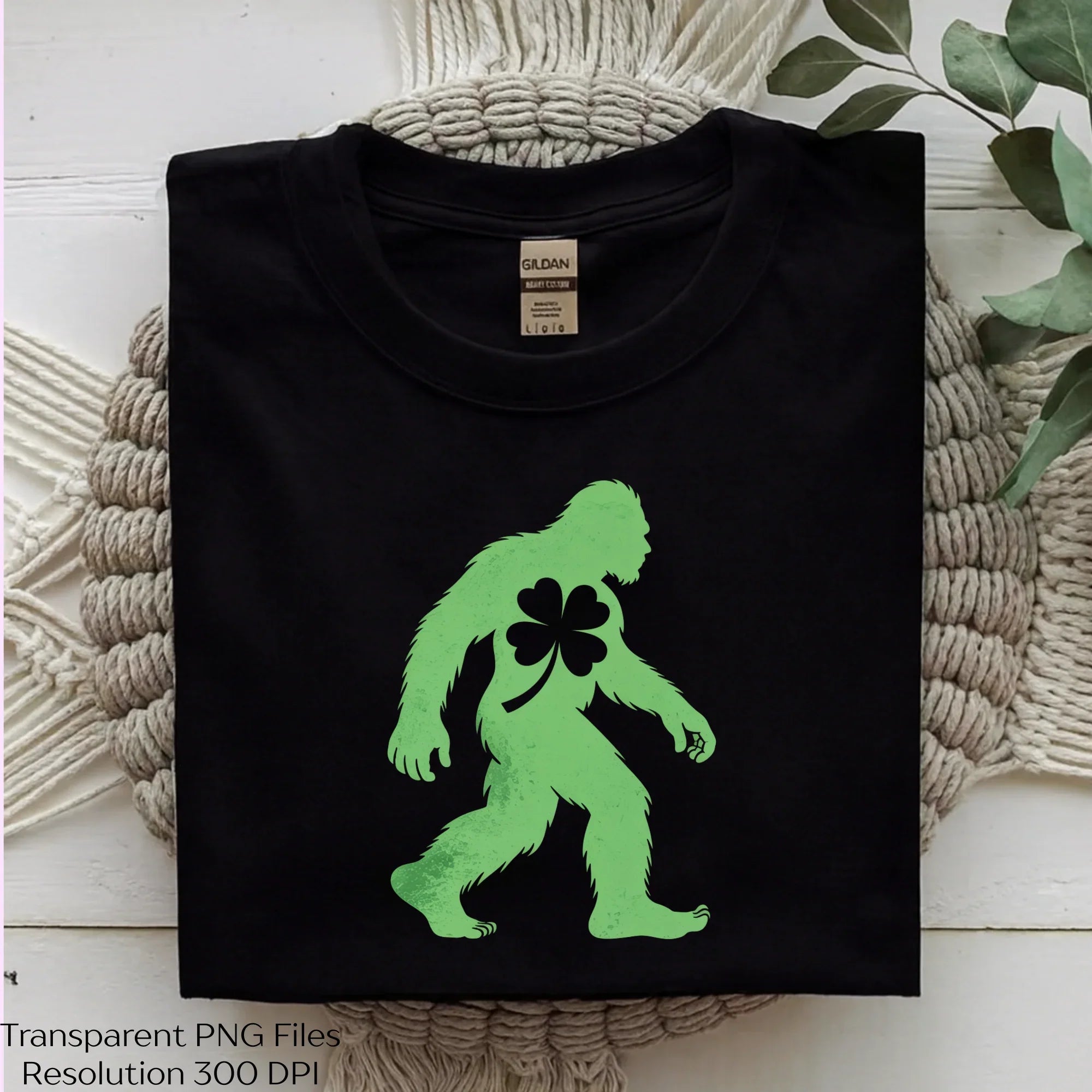Green Sasquatch St Patrick's Bigfoot Clipart Bundle - CraftNest - Digital Crafting and Art