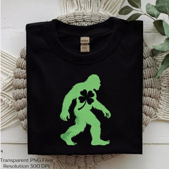 Green Sasquatch St Patrick's Bigfoot Clipart Bundle - CraftNest - Digital Crafting and Art