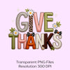 Give Thanks Yarn Crochet Fall Clipart Bundle