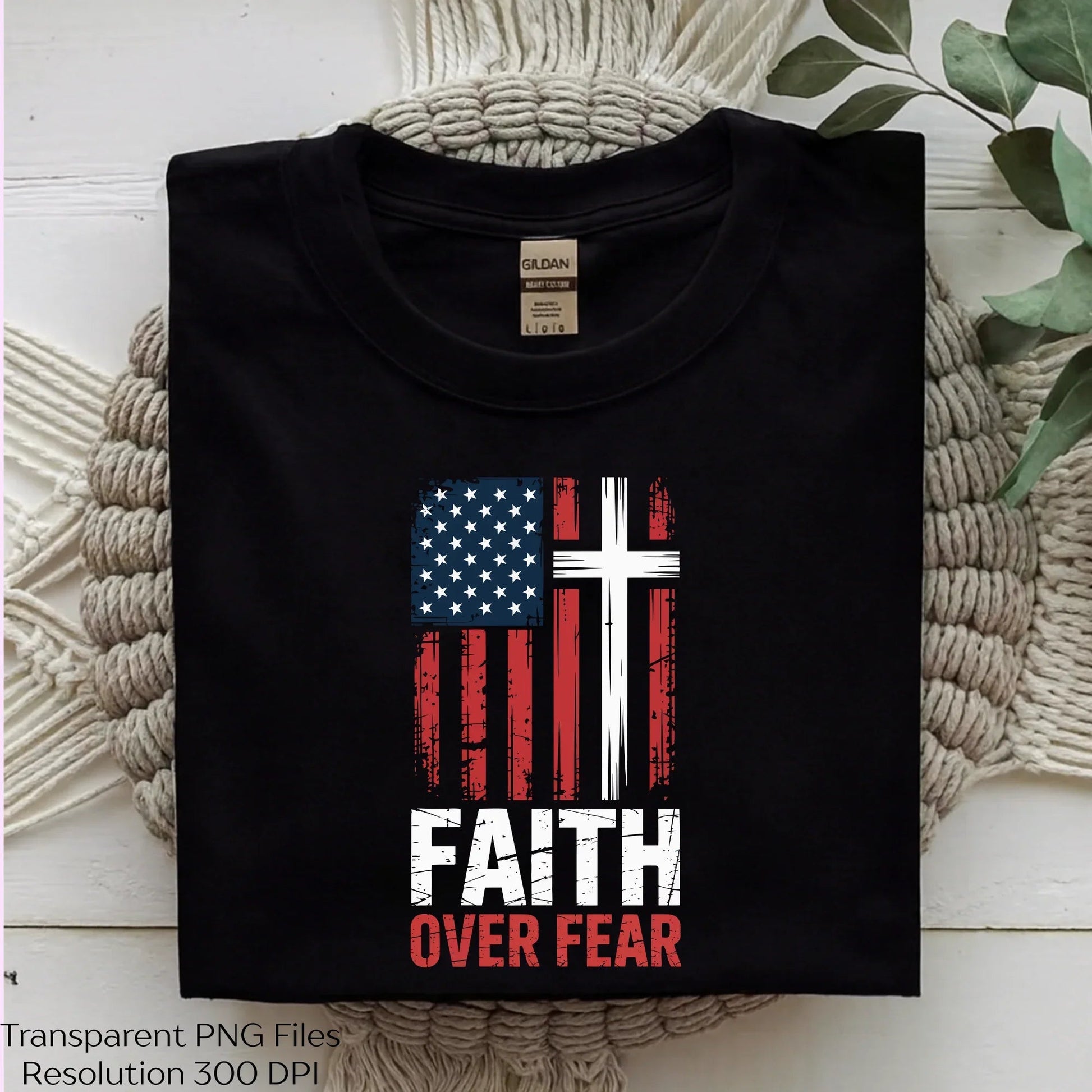 Faith Over Fear USA Flag Shirt SVG Bundle - CraftNest - Digital Crafting and Art
