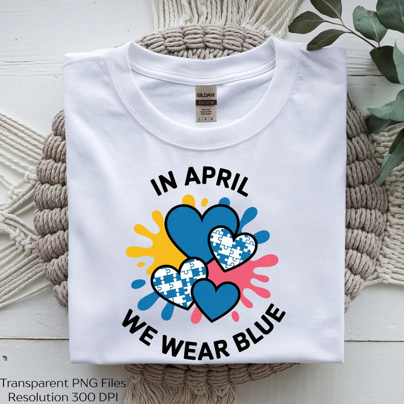 April Blue Shirt Clipart Bundle - CraftNest - Digital Crafting and Art