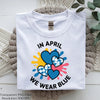 April Blue Shirt Clipart Bundle