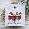 Christmas Wine Glass Holiday Drink Clipart Bundle
