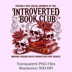 Introverted Book Lover Clipart Bundle - CraftNest - Digital Crafting and Art