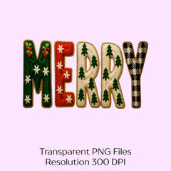 Yarn Christmas Merry Clipart Bundle - CraftNest - Digital Crafting and Art