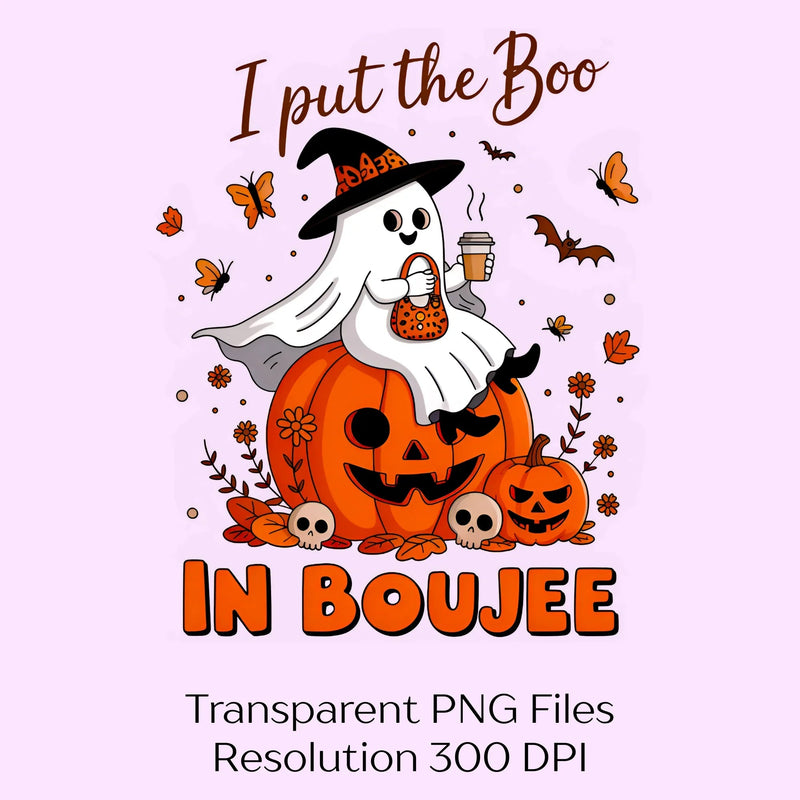 Boujee Ghost Clipart Bundle - CraftNest - Digital Crafting and Art