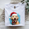 Labrador Retriever Dog in Santa Hat Clipart Bundle