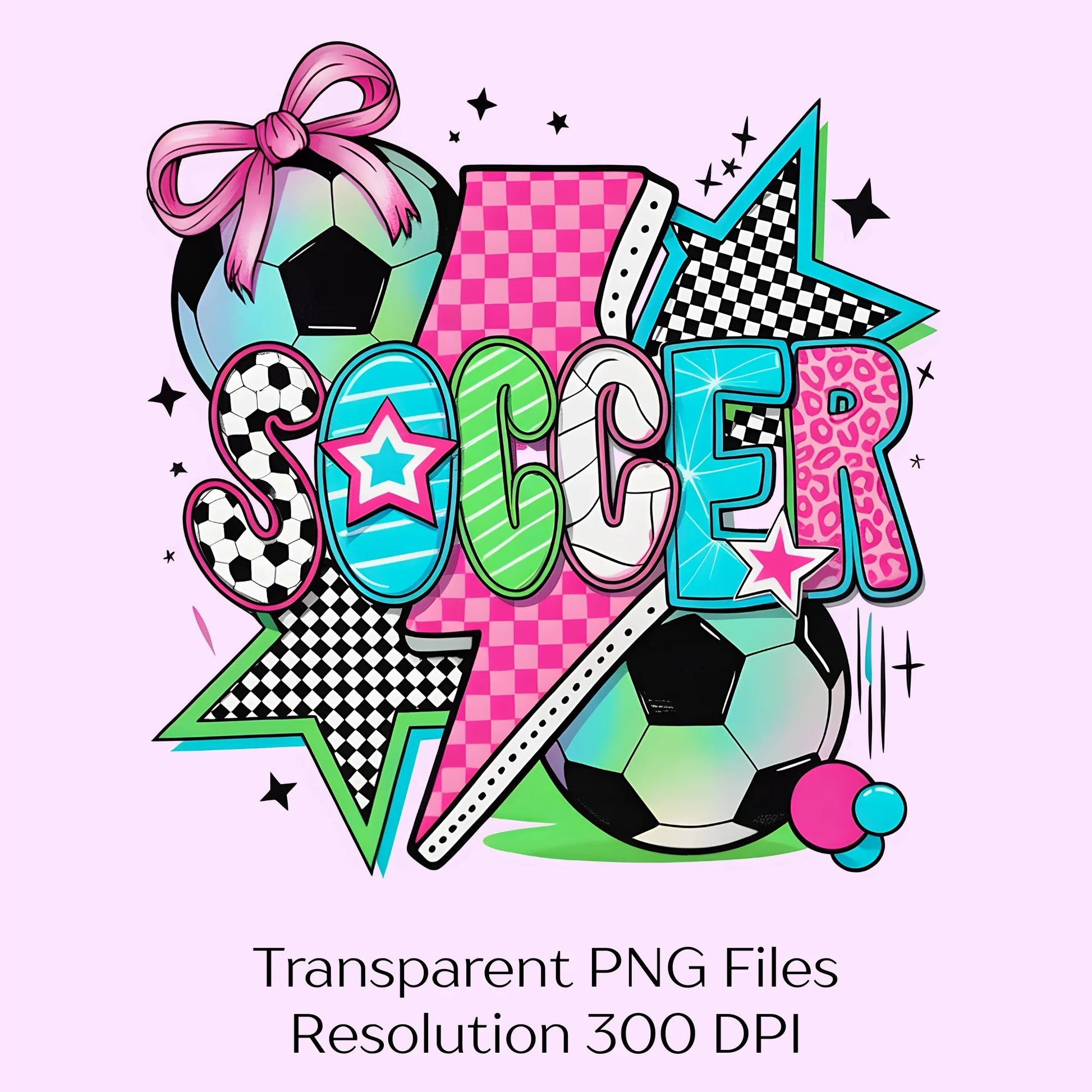 Preppy Soccer Coquette Mama Clipart Bundle - CraftNest - Digital Crafting and Art