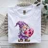 Purple Hugging Heart Gnome Clipart Bundle
