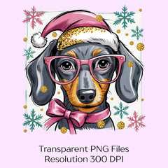 Christmas Dachshund Mama Dog Clipart Bundle - CraftNest - Digital Crafting and Art