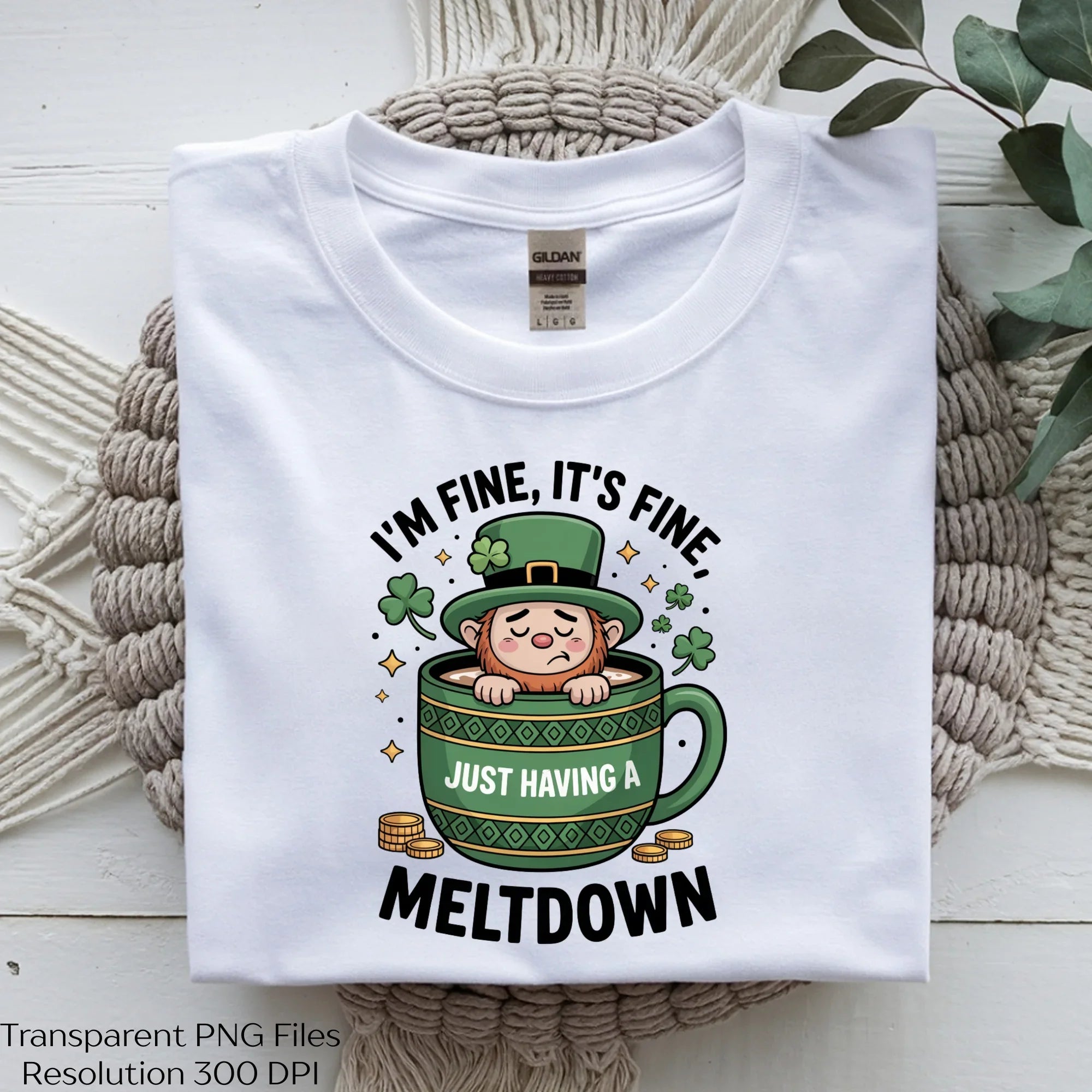 Fine Leprechaun Meltdown Shirt Clipart Bundle - CraftNest - Digital Crafting and Art