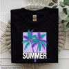 Summer Palm Trees Beach Vibes Clipart Bundle