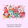 Valentine Gnome Coffee Clipart Bundle