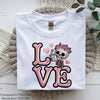 Valentine Skeleton Love Embroidery Clipart Bundle