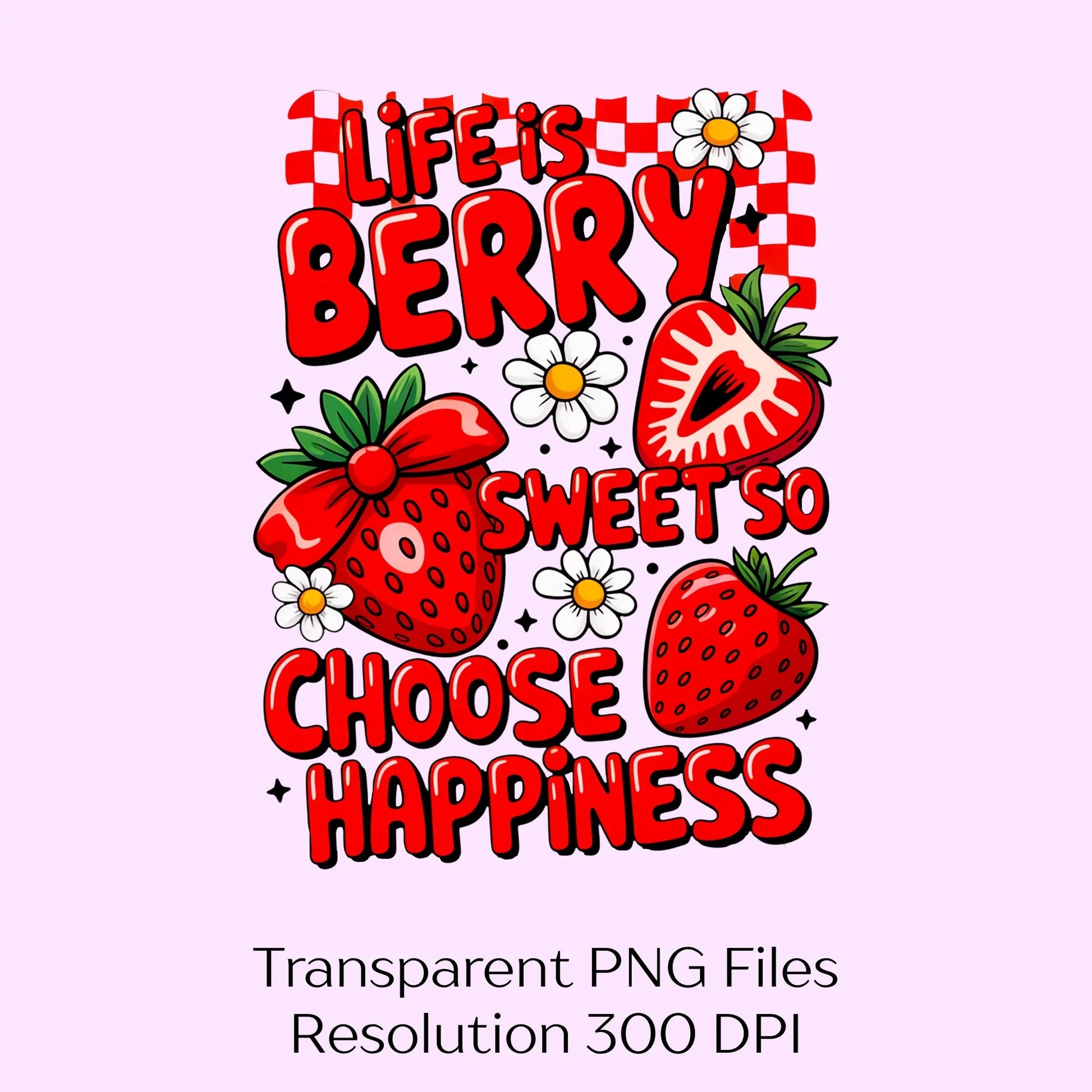 Life Is Berry Sweet Strawberry Clipart Bundle - CraftNest - Digital Crafting and Art